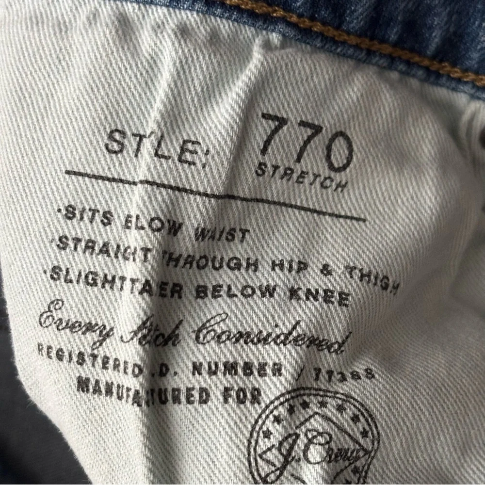J. Crew 770 Straight Fit Stretch Jean Men’s Size 36x32